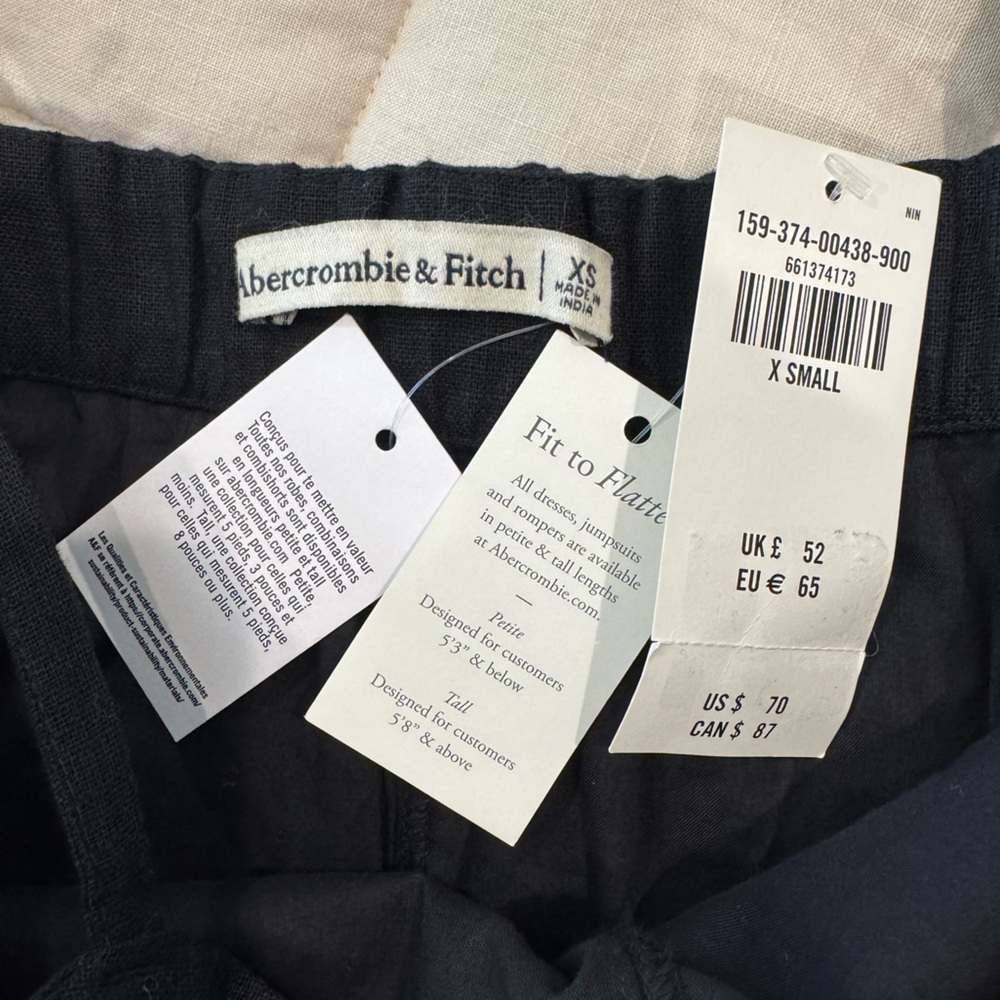 Abercrombie Linen-Blend Button Skort - Picture 8 of 10
